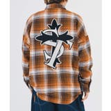 バック刺繍 チェック オーバーサイズ シャツ | REGIEVO | 詳細画像4 