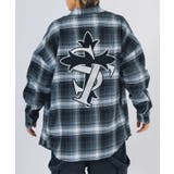 バック刺繍 チェック オーバーサイズ シャツ | REGIEVO | 詳細画像10 