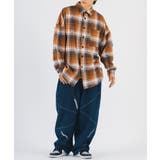 バック刺繍 チェック オーバーサイズ シャツ | REGIEVO | 詳細画像11 