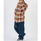 バック刺繍 チェック オーバーサイズ シャツ | REGIEVO | 詳細画像12 