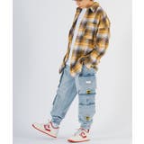 バック刺繍 チェック オーバーサイズ シャツ | REGIEVO | 詳細画像16 