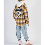 バック刺繍 チェック オーバーサイズ シャツ | REGIEVO | 詳細画像17 