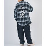 バック刺繍 チェック オーバーサイズ シャツ | REGIEVO | 詳細画像20 