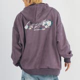 パープル | 花柄刺繍 エコスエード パーカー メンズ ストリート系 ビッグシルエット | REGIEVO