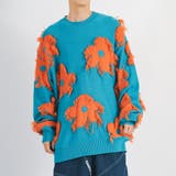 エメラルド | フリンジ クルーネックセーター メンズ  ストリート系 | REGIEVO