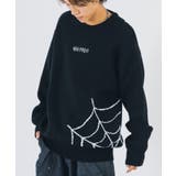 スパイダー柄 クルーネックセーター ビッグシルエット | REGIEVO | 詳細画像6