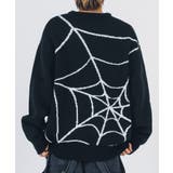 スパイダー柄 クルーネックセーター ビッグシルエット | REGIEVO | 詳細画像7