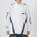 ホワイト | テープライン トラックジャケット メンズ ビッグシルエット ストリート系 | REGIEVO