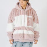 ピンク | ビッグ ファーブルゾン メンズ ストリート系 ビッグシルエット | REGIEVO