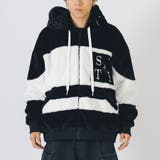 ブラック | ビッグ ファーブルゾン メンズ ストリート系 ビッグシルエット | REGIEVO