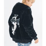 アップリケ ファーブルゾン メンズ レディース ストリート系 ビッグシルエット | REGIEVO | 詳細画像9