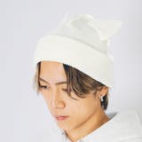 ホワイト | 猫耳 ニットキャップ メンズ レディース ストリート系 | REGIEVO