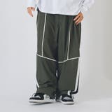 オリーブ | 【 セットアップ可 】ワイド トラックパンツ メンズ ストリート系 | REGIEVO