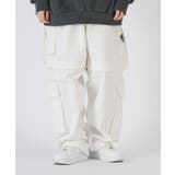 ワイドパンツ メンズ デニム カーゴ ストリート系 ビッグシルエット | REGIEVO | 詳細画像2 