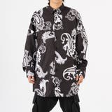 4ブラック/ペイズリー | 総柄シャツ | REGIEVO
