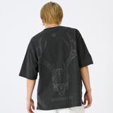 チャコール | バックプリントビッグTシャツ | REGIEVO