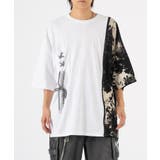 ホワイト | 切替半袖Tシャツ | REGIEVO
