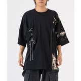 ブラック | 切替半袖Tシャツ | REGIEVO