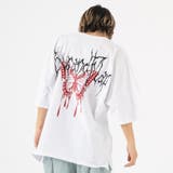 ホワイト | バックプリントドルマンTシャツ | REGIEVO