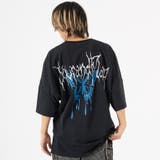 ブラック | バックプリントドルマンTシャツ | REGIEVO