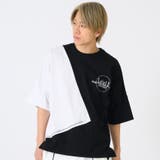 ブラック | 切り替えドルマンTシャツ | REGIEVO