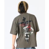 チャコール | バックプリントビッグTシャツ | REGIEVO