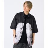 2ブラック | フォトプリント半袖シャツ | REGIEVO