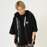 2ブラック | テーププリントドルマンTパーカー | REGIEVO