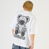 1ホワイト | ベアバックプリントTシャツ | REGIEVO