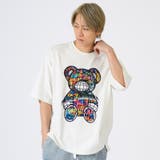 1ホワイト | カラーグラフィックベアーTシャツ | REGIEVO