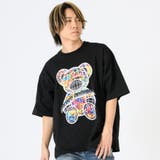3ブラック | カラーグラフィックベアーTシャツ | REGIEVO
