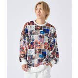 総柄コラージュワイドトレーナー | REGIEVO | 詳細画像2