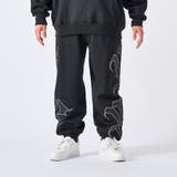 4ブラック | ビッグロゴ刺繍パンツ | REGIEVO