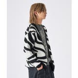 モヘアタッチ総柄カーディガン | REGIEVO | 詳細画像24