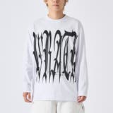 1ホワイト | ロンT メンズ ビッグロゴ 長袖Tシャツ ストリート系 オーバーサイズ | REGIEVO