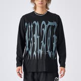 3ブラック/チャコール | ロンT メンズ ビッグロゴ 長袖Tシャツ ストリート系 オーバーサイズ | REGIEVO