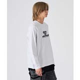 ロンT メンズ フェイクレイヤード 長袖Tシャツ ストリート系 オーバーサイズ | REGIEVO | 詳細画像3