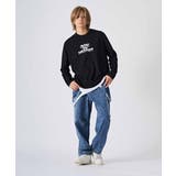 ロンT メンズ フェイクレイヤード 長袖Tシャツ ストリート系 オーバーサイズ | REGIEVO | 詳細画像15