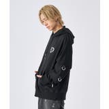 メンズ パーカー クロスアップリケ ストリート系 オーバーサイズ | REGIEVO | 詳細画像7