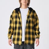1イエロー | フード付き チェックシャツ | REGIEVO