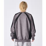 トレーナー メンズ 切替 スエード調 ストリート系 オーバーサイズ | REGIEVO | 詳細画像10