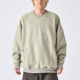 2グレージュ | トレーナー メンズ パイピング スエード調 ストリート系 オーバーサイズ | REGIEVO