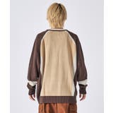 クルーネック ニット メンズ 配色ロゴ ストリート系 オーバーサイズ | REGIEVO | 詳細画像7