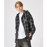 オンブレチェック フードシャツ | REGIEVO | 詳細画像7