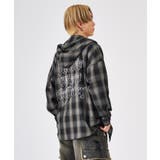 オンブレチェック フードシャツ | REGIEVO | 詳細画像8