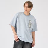 2サックス | スエード サガラ刺繍半袖Tee | REGIEVO
