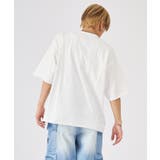 カットオフ切り替えロゴプリント半袖Tee | REGIEVO | 詳細画像7