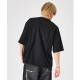 カットオフ切り替えロゴプリント半袖Tee | REGIEVO | 詳細画像13