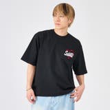 3ブラック/レッド | ハートサガラ刺繍半袖Tee | REGIEVO