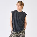 2ブラック/エンジェルプリント | カットオフアップリケノースリーブ | REGIEVO